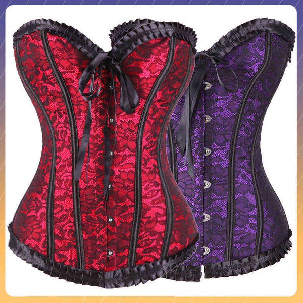 

waist tummy shaper court embroidered lace court drs strapls tunic fishbone corset