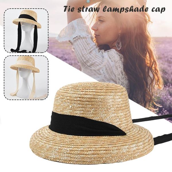 

Women Sun Hat Summer Protection Straw Beach Cap For Travel A66 Wide Brim Hats, Blue;gray