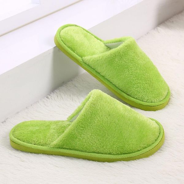 

1pair washable home slippers indoor shoes casual soft non-slip sole, Black