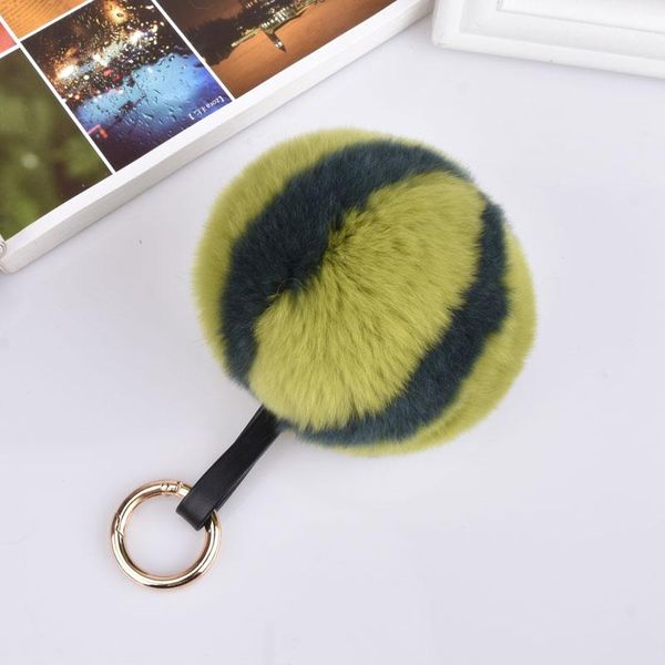 

keychains real rex fur watermelon keychain, Silver
