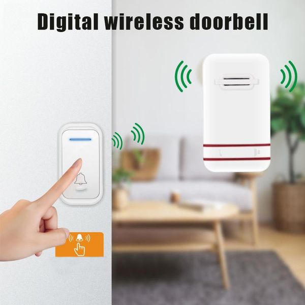 

wireless doorbell waterproof electronic door bell long range home office plug-in gdeals doorbells