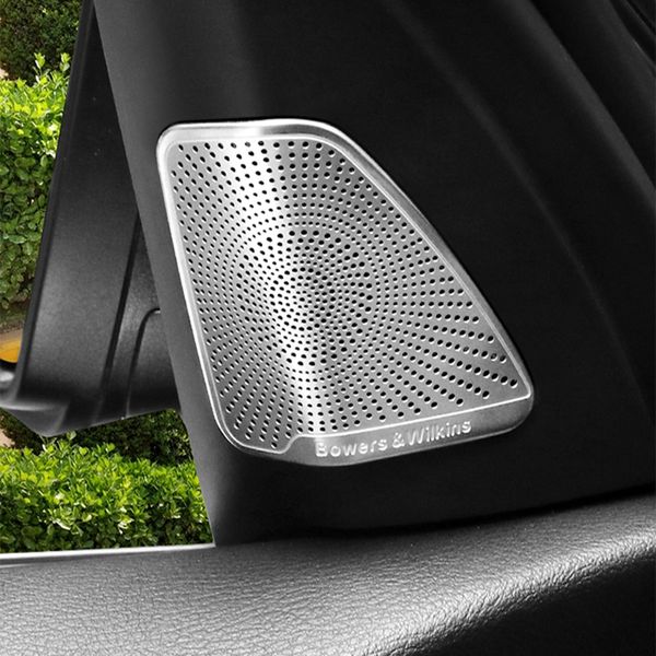 Car Styling Audio Altoparlante Porta Altoparlante Rivestimento Decorativo Adesivi Copertura Per BMW X5 X6 E70 E71 F15 Accessori per interni Auto
