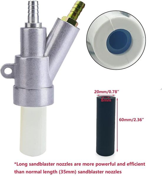 

professional spray guns sandblaster soda blasting gun with long b4c nozzle air sandblast for dust removal painting cabinet