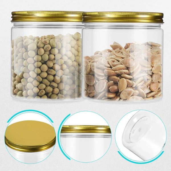 

storage bottles & jars 6 pcs kitchen container can transparent cereals
