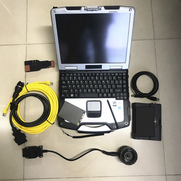 RC ICOM Diag für BMW Diagnosetool icom a2 b c mit Laptop Pa-nasonic CF-30 RAM 4g Software Expert V12.2021 SSD 720GB