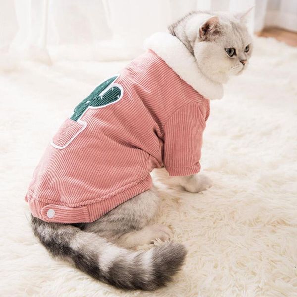 

warm cat clothes winter pet puppy kitten coat jacket costumes