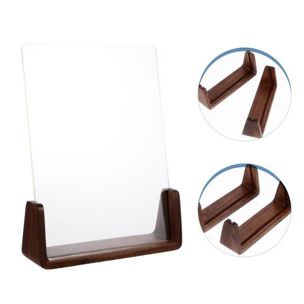 

2pcs u-shaped acrylic po frame wooden decoration frames