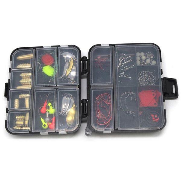 

128pcs rock fishing luya box set waterproof accessories sea small tackle hooks