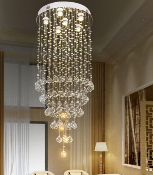

chandeliers round lights led crystal lamps personality chandelier for living room bedroom stair restaurant