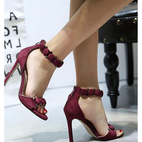 

women's sandals lovely heel-strap, Black
