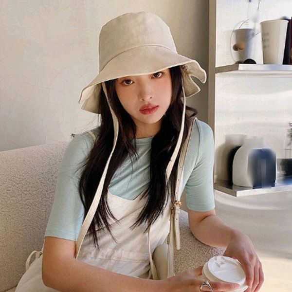 

wide brim hats women large floppy summer women's beach sun hat bucket long rope cap female anti-uv visor, Blue;gray