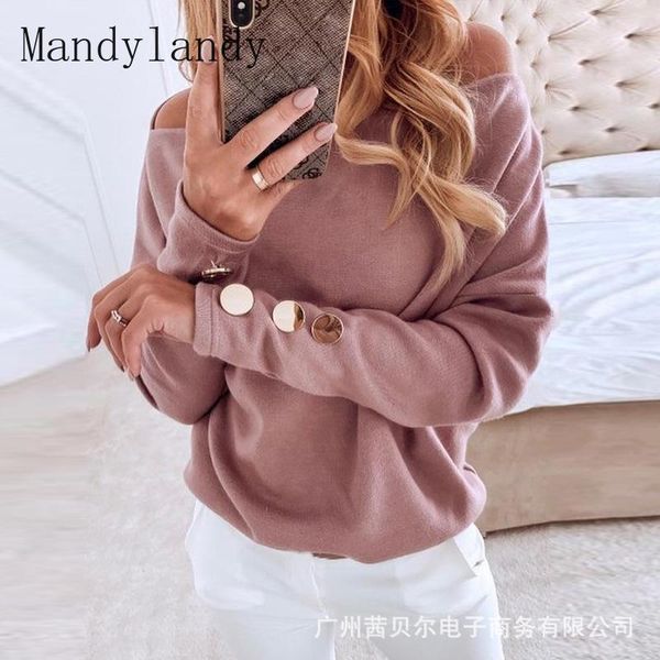 

women's t-shirt mandylandy summer batwing sleeve slash neck pullover casual solid color loose button top, White