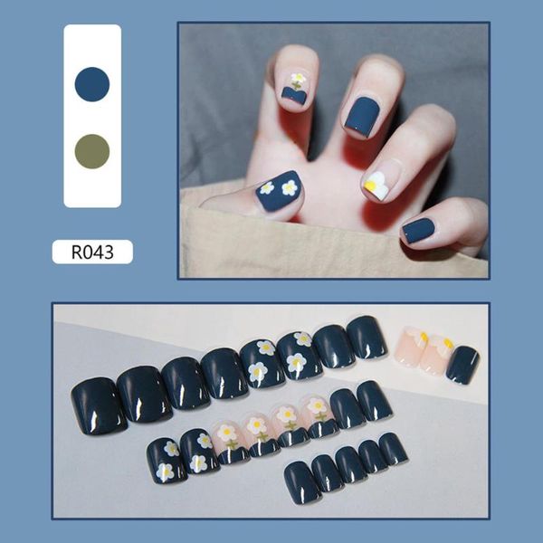 

nail gel 24pcs false wearable full cover variety sizes manicure art acrylic tips, Red;pink