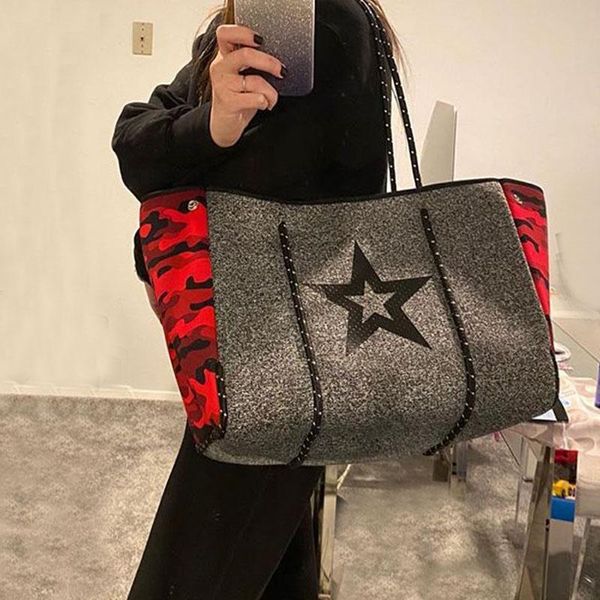 

cross body sunny beach luxury women shoulder bag large neoprene light handbags bolsas female travel holiday