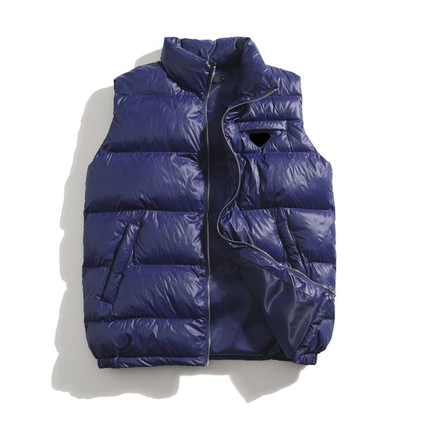

winter fashion mens casual vest zipper decorative printed short sleeveless jacket outdoor warm wear various color styles coats, Black;white