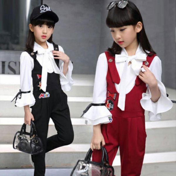 

arrivals 2pcs baby toddler kids girls clothes casual fashion pants outfits set spring autumn 4 6 8 10 12, White