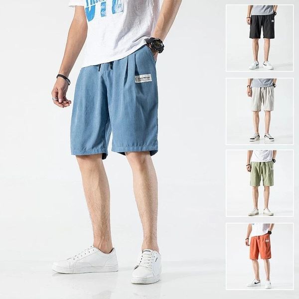 

men's shorts 2021 summer drawstring men korean fashion casual jogger sweat plus size workout gym high quality, White;black