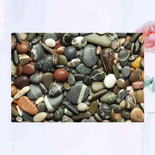 

1pc anti-slip floor mat 3d stone printed water-absorbing ground wear resistant doormat for kitchen bathroom (60x40cm)az4 carpets
