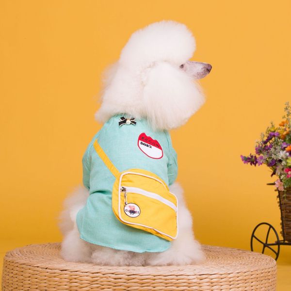 

2021 autumn winter stereo backpack teddy dog pet clothing