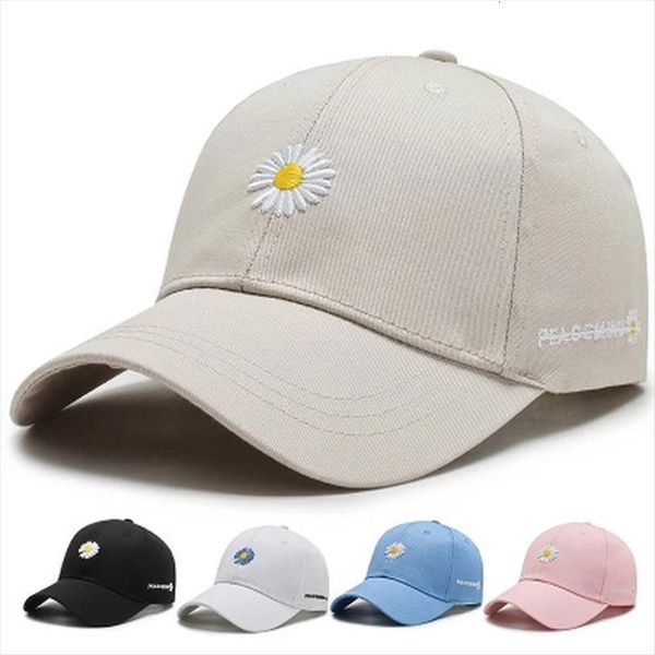 

women men baseball cap female daisies outdoor adjustable white red black embroidered womens hats summer, Blue;gray