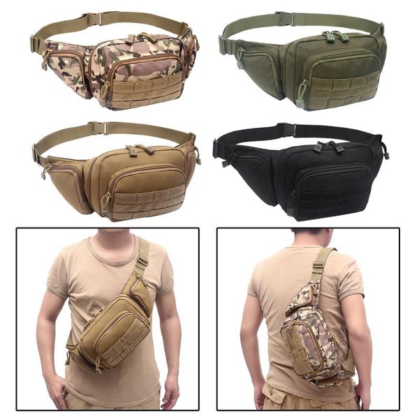 

outdoor bags portable nylon waist pack sling shoulder bag for hunting belt backpack