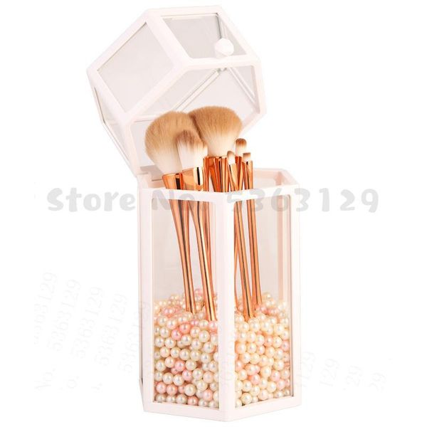 

storage boxes & bins clear acrylic makeup brush organizer cosmetic holder box pearls/ separate sale only buy pearl no