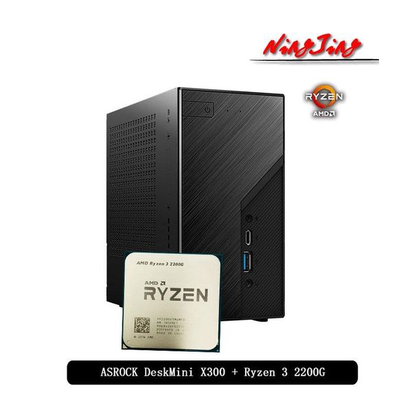 

motherboards asrock deskmini x300 cases and motherboard + ryzen 3 r3 2200g cpu suit [ without (ssd / rams) ] nb-rams socket am4