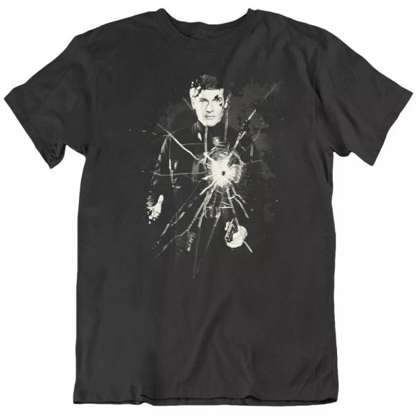 

james bond roger moore 007 exclusive fan t shirt, White;black