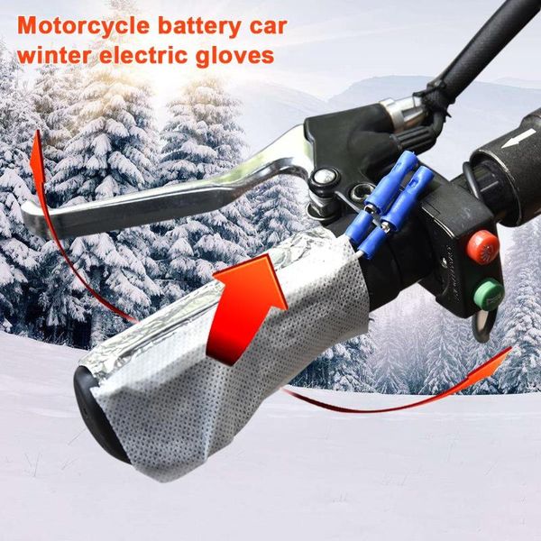 

handlebars 15w12v constant temperature 45 degree heating glove motorcycle battery car winter electric grip gloves warm insulation