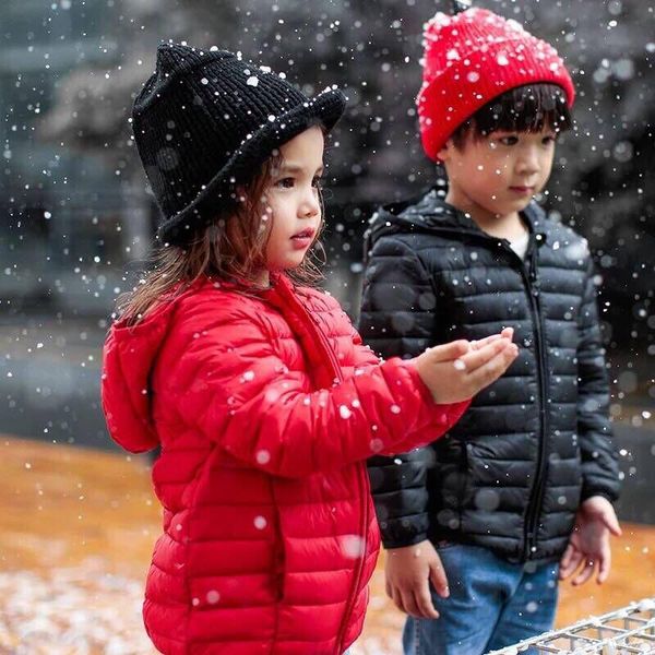 

down coat 2022 autumn winter ultra light duck jacket boy girl child kid warm hooded thin big boys outerwears teenage parka a40, Blue;gray