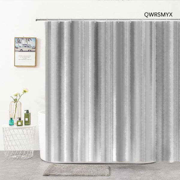 

shower curtains grey striped modern simplicity bathroom curtain hook home toilet decor door products accessory