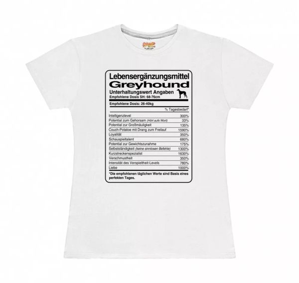

T-Shirt Womens dose Greyhound Life Supplements by siviwonder, Mainly pictures