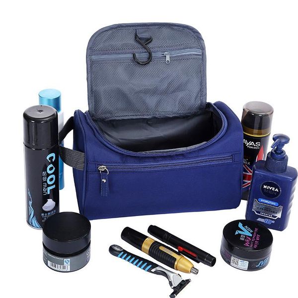 

cosmetic bags & cases men cosmetics bag waterproof oxford toiletry travel organizer high capacit mill sand beautician case bath wash