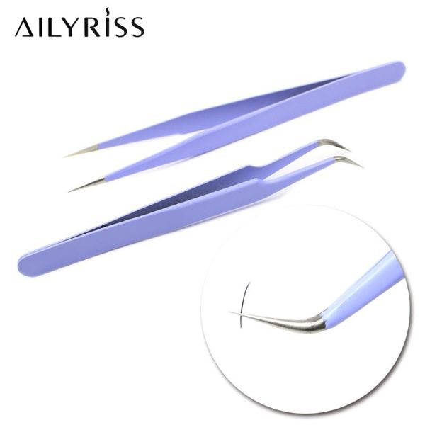 

anti-static tweezer for eyelash extension eyebrow stainless steel set beauty precision tweezers makeup kit repair tools & stencils