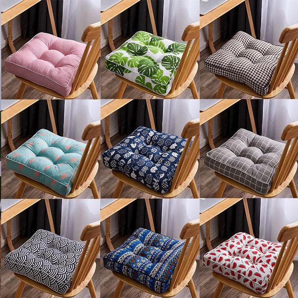 

cushion/decorative pillow thicken cotton linen chair cushion cutr printed dining chiar student office pad home decor soft cushions