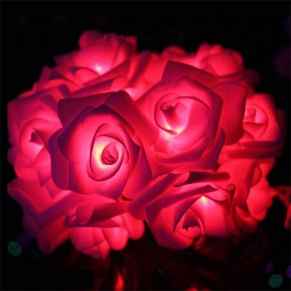 

strips 1.5 m led string lights with rose flower 10 party wedding holiday decoration lamp festival christmas 20jly1