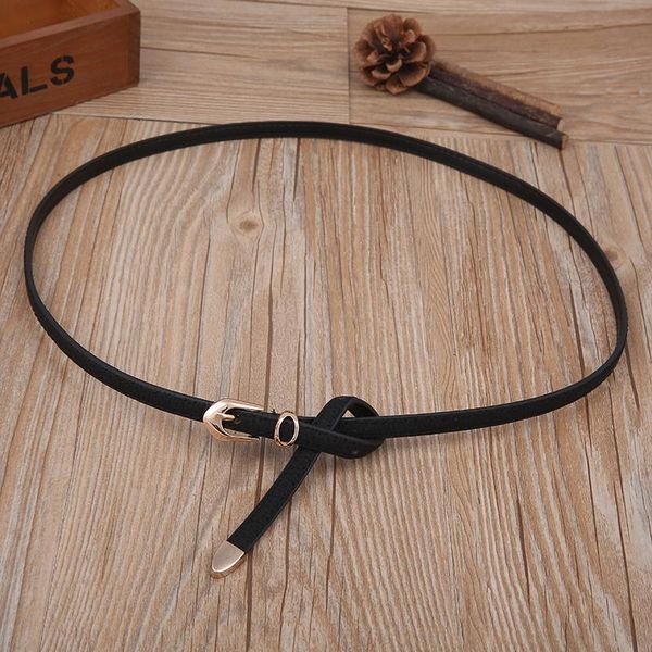 

belts fashion multi-color lady's slender thin belt ceinture feminion pigskin metallic buckle women waist for dress, Black;brown