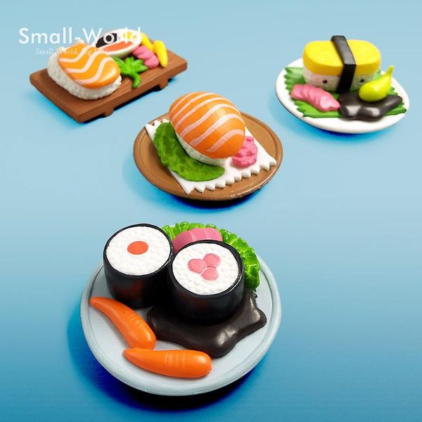 

decorative objects & figurines diy miniature food sushi figurine bonsai decor fairy garden cartoon character statue model kawaii resin craft