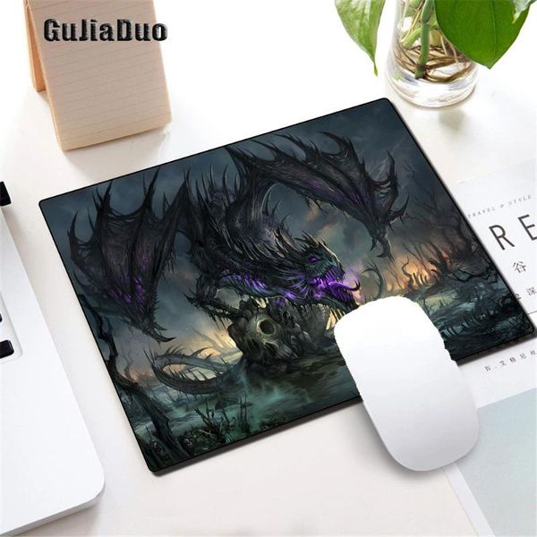 

mouse pads & wrist rests dragon picture pad pc computer keyboard table gamer anime desk mat gaming room accessories small size mousepad carp