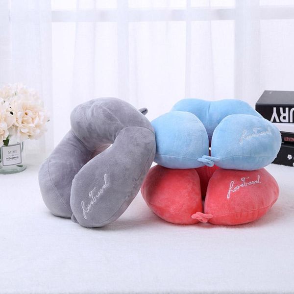 

pillow u shaped travel automatic neck head support soft nursing cushion office nap car flight for airplane