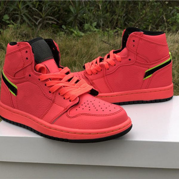 

mpman 1 men's and women's basketball shoes watermelon red color matching couple sports shoelace shoe box full size shipping 36--44