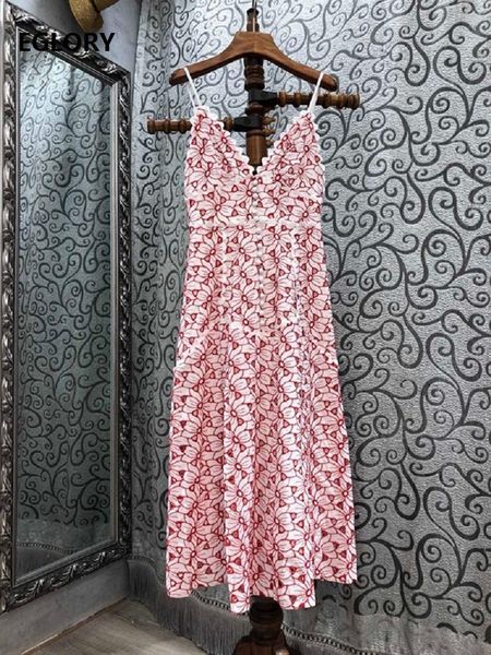 

strap dress 2021 spring summer fashion style women hollow out embroidery vintage buttonnn deco casual yellow pink dresses, Black;gray