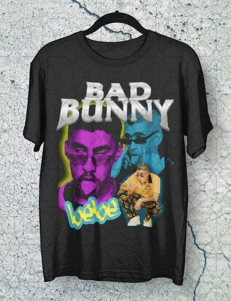 

bad bunny bebe t shirt gift from rapper hip hop for fans, White;black
