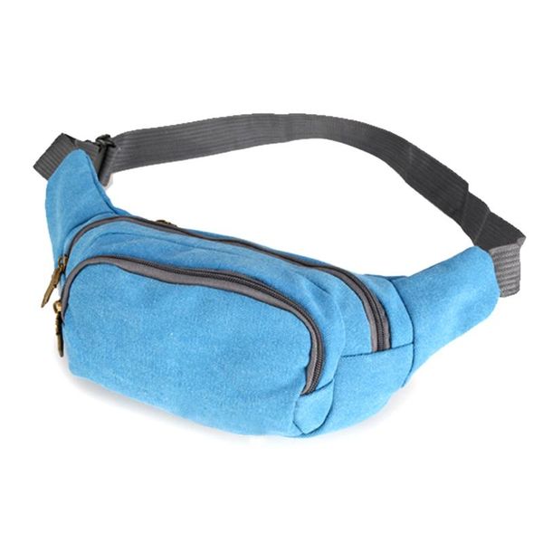 

high capacity canvas waist packs belt bag portable men women bags quality fanny outdoor