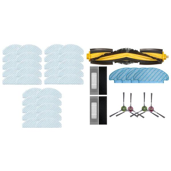 

set vacuum cleaner accessories: 1 main brush side filter cleaning cloth & disposable mop cleaners