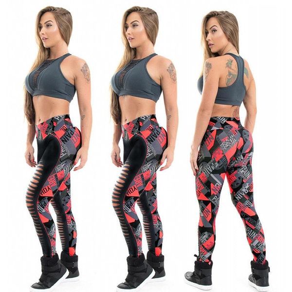 

women's pants & capris women 2021 hollow fitness stretch trousers, Black;white