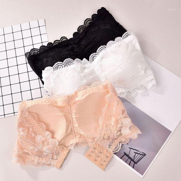 

bustiers & corsets chest wraps seamless tube womens fashion lace bras soft high elastic invisible bra, Black;white