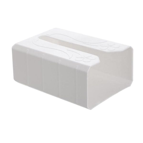 

kitchen paper towel holder tissue box drilling adhesive storage container (white) boxes & napkins