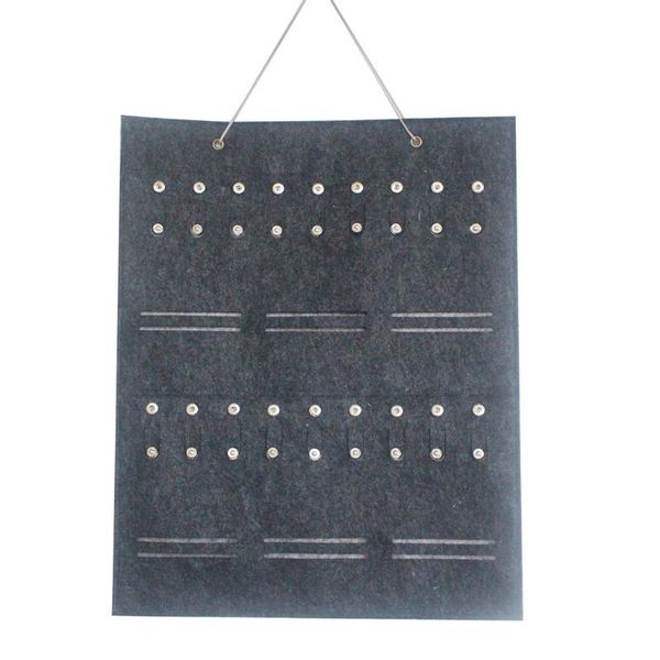 

storage boxes & bins bag double sided hanging jewelry glasses organizer multi-functional compartment gray/beige 2021