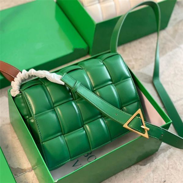 

crossbody handbag, one-shoulder bottegas cassette woven pillow, versatile design, leather, fashionable high-end small square bag 26*18cm